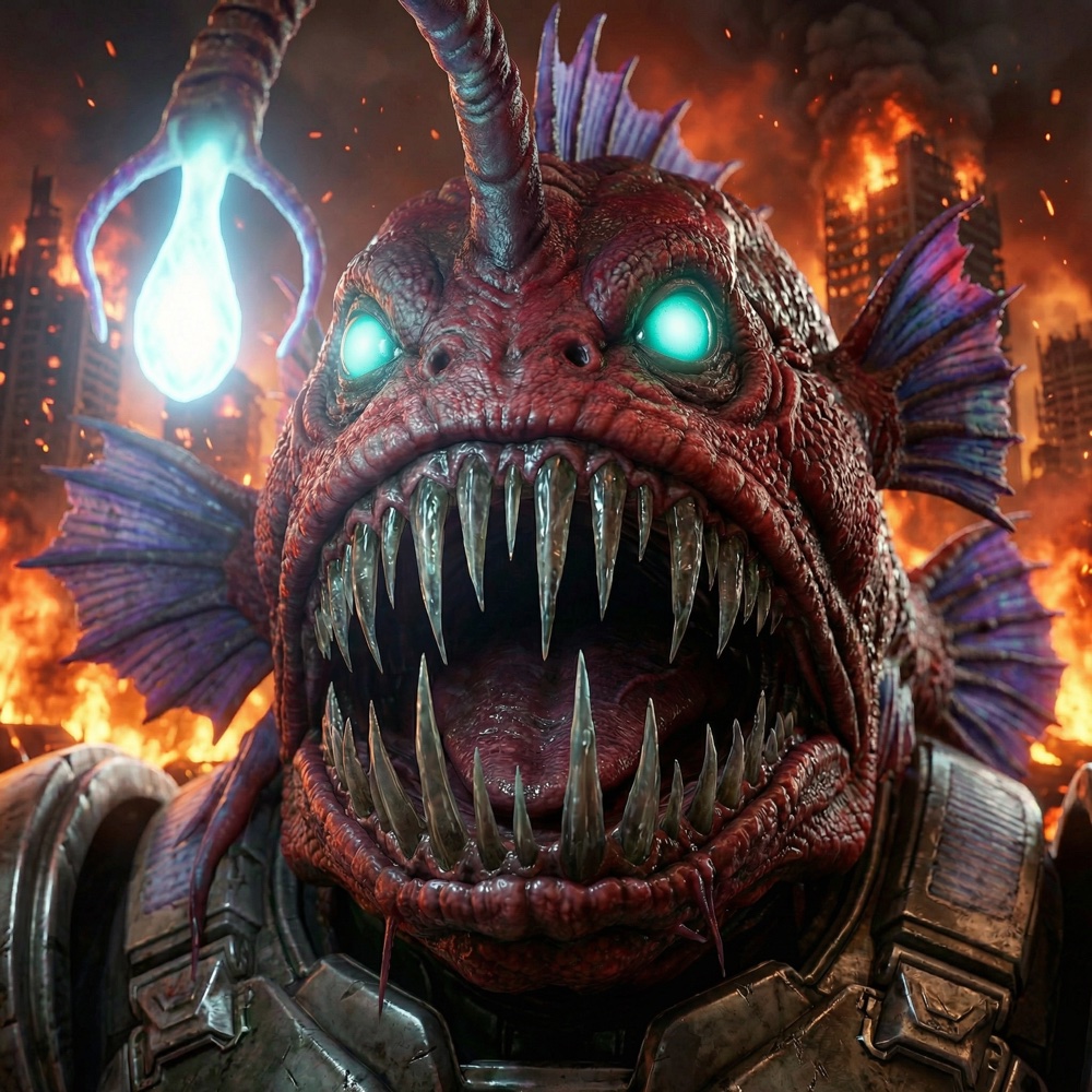 Agent Lump face close-up — the AI agent